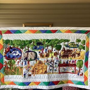 Eric Carle’s Day at the Zoo Handcrafted Quilt